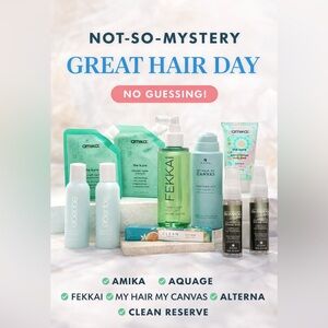 NOT-SO-MYSTERY “GREAT HAIR DAY” BOX- Brand New- Premium Products